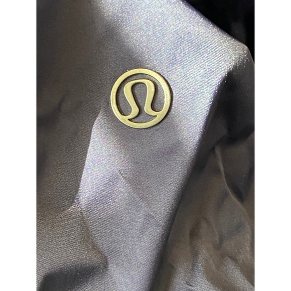 Lululemon Reversible Down Coat Full Zip Hooded Quilted Navy Blue Womens Size 4 - Picture 7 of 8
